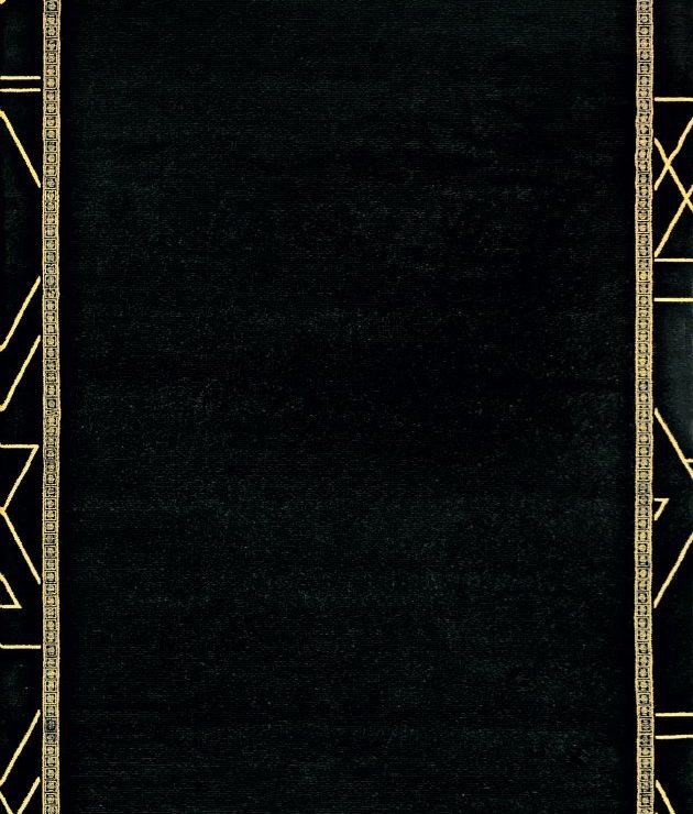 ART DECO A927 R SİYAH - GOLD BEYAZ EL DUGUMLU