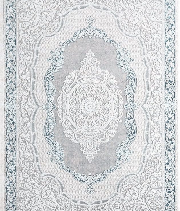 EZGİ B082 R GRİ - MAVİ BEYAZ EL DUGUMLU