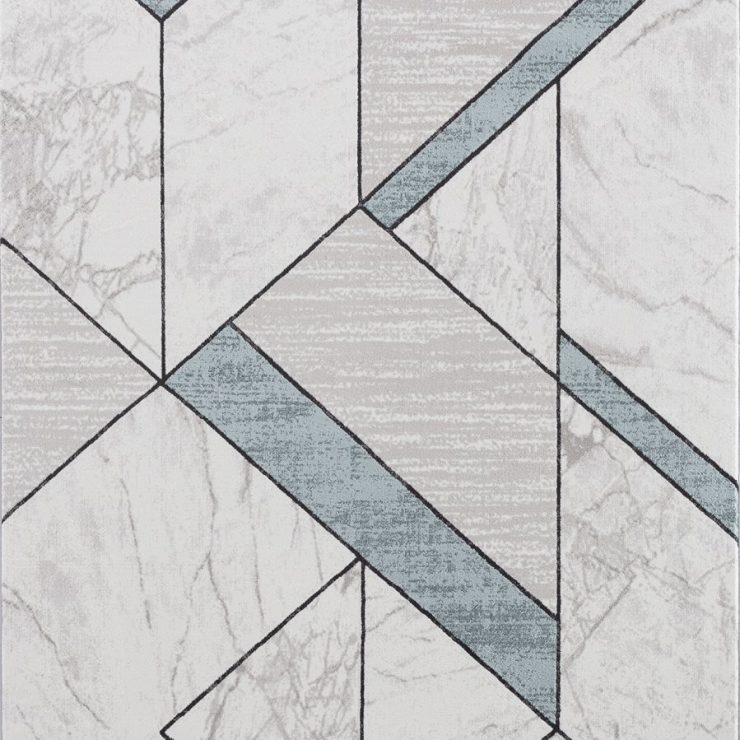 SİMGE B779 R GRİ - MAVİ BEYAZ EL DUGUMLU